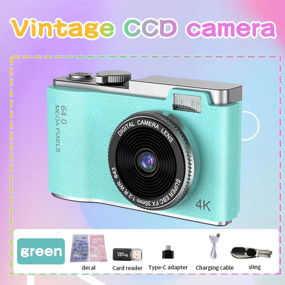 High-Performance 4K Digital Camera with 8X Zoom and 180° Flip Screen for Students - Capture Every Moment with 48MP Clarity